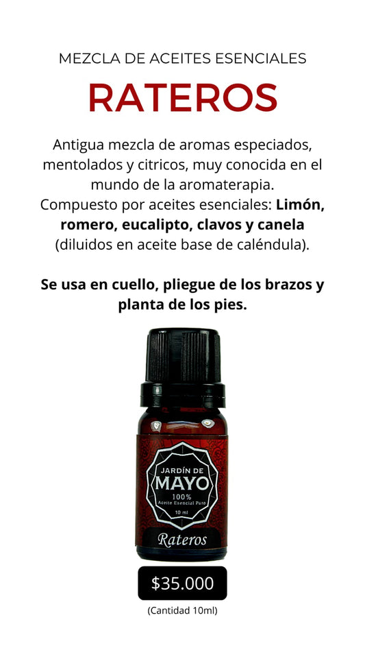 Mezcla Esenciales Rateros 10 ml - JARDÍN DE MAYO