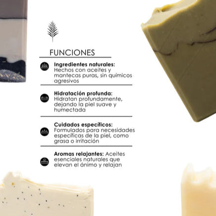 Jabón Artesanal Naranja y Albahaca - COCO SALVAJE