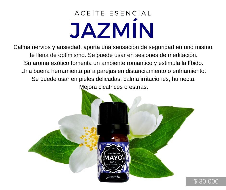 Aceite Esencial de Jazmín 5 ml - JARDÍN DE MAYO