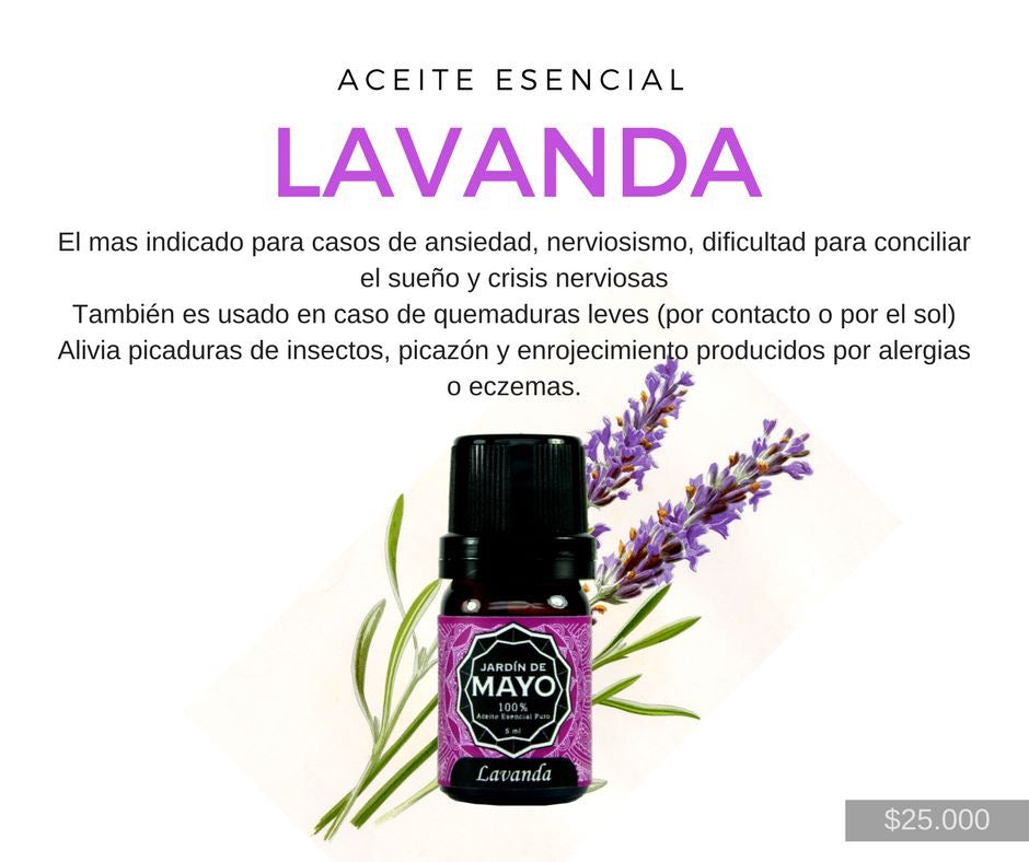 Aceite Esencial de Lavanda 5 ml - JARDÍN DE MAYO