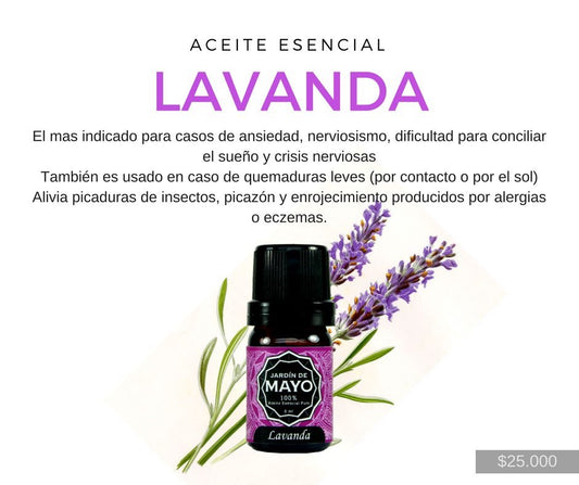 Aceite Esencial de Lavanda 5 ml - JARDÍN DE MAYO