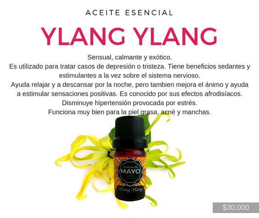 Aceite Esencial de Ylang Ylang 5 ml - JARDÍN DE MAYO