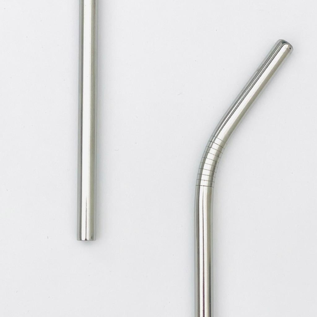 Pitillo acero inoxidable Recto/Curvo