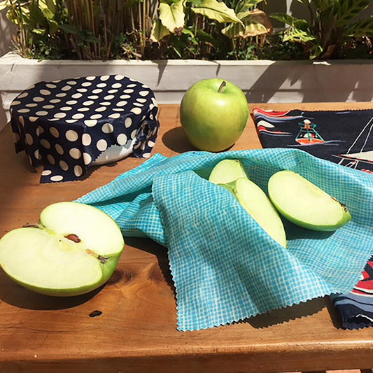 Set 3 Envolturas Reutilizables con Cera de Abejas - OKIBEE