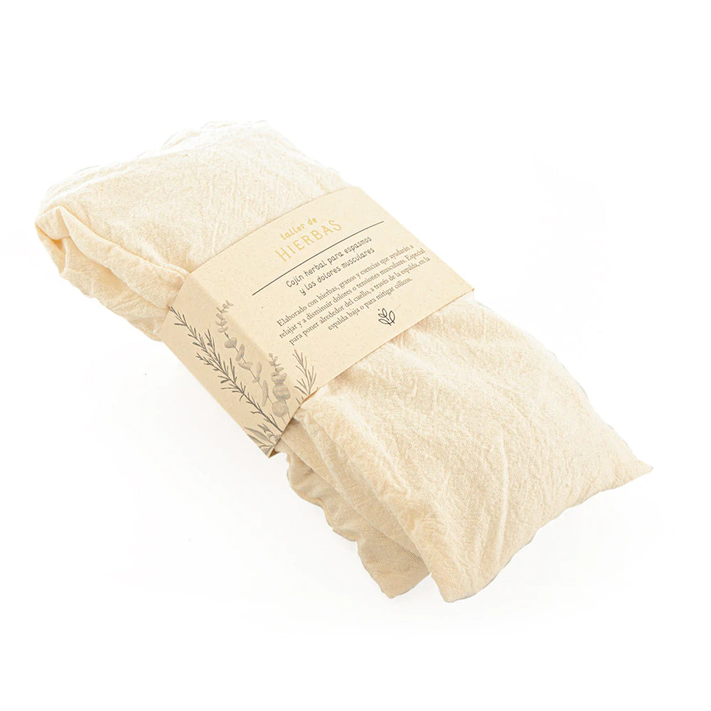 Cojín espasmos y dolores musculares - TALLER DE HIERBAS