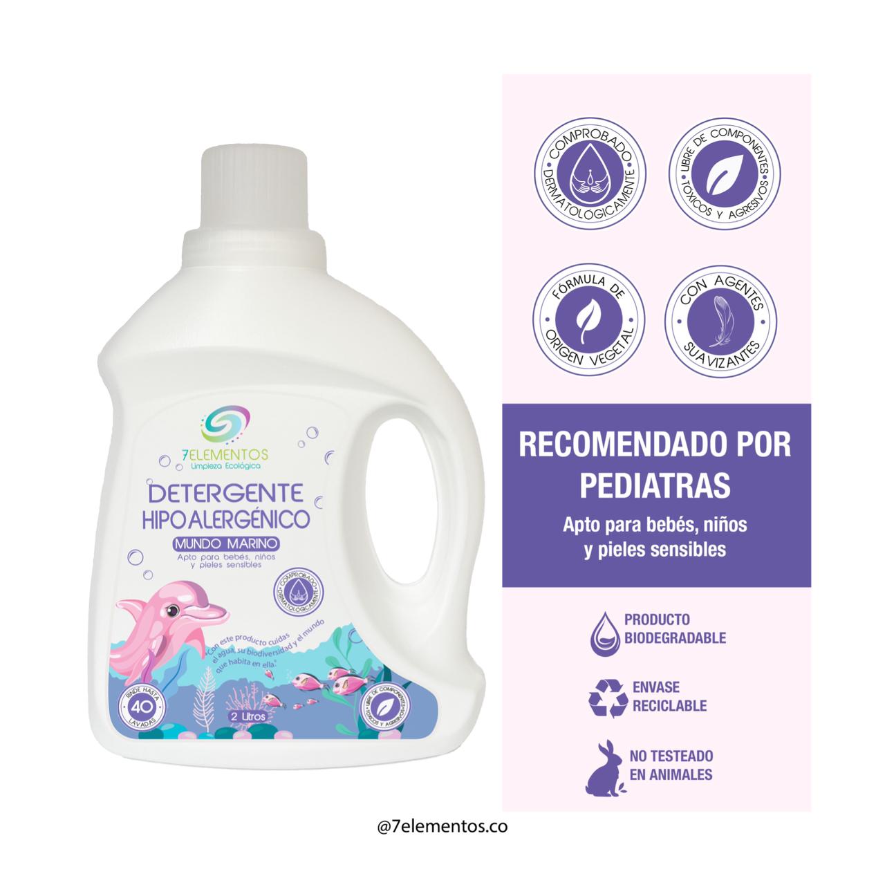 Detergente hipoalegernico - 7 ELEMENTOS
