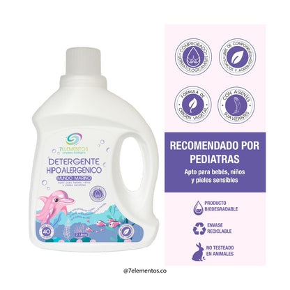 Detergente hipoalegernico - 7 ELEMENTOS