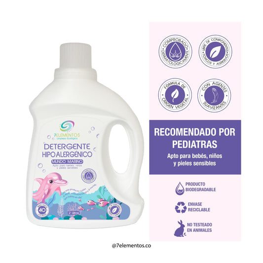 Detergente hipoalegernico - 7 ELEMENTOS