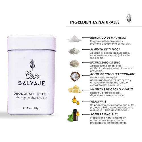 Desodorante natural en barra - COCOSALVAJE