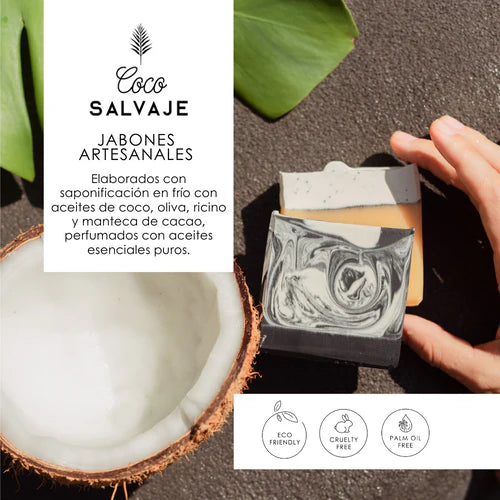 Jabón Artesanal Naranja y Albahaca - COCO SALVAJE