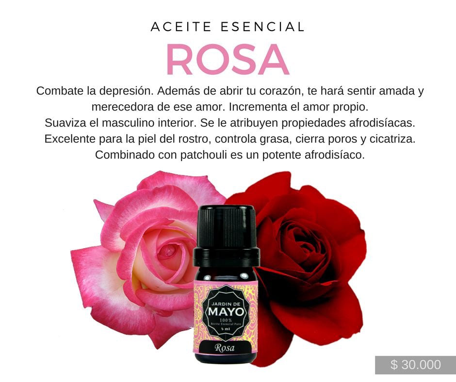 Aceite Esencial de Rosa 5 ml - JARDÍN DE MAYO