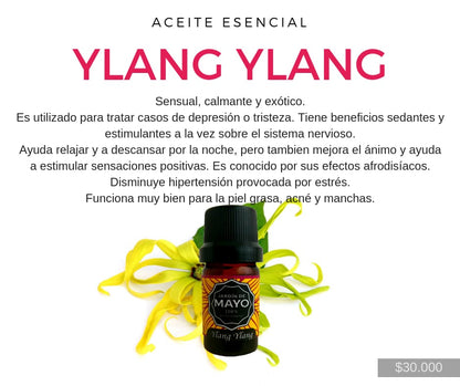 Aceite Esencial de Ylang Ylang 5 ml - JARDÍN DE MAYO