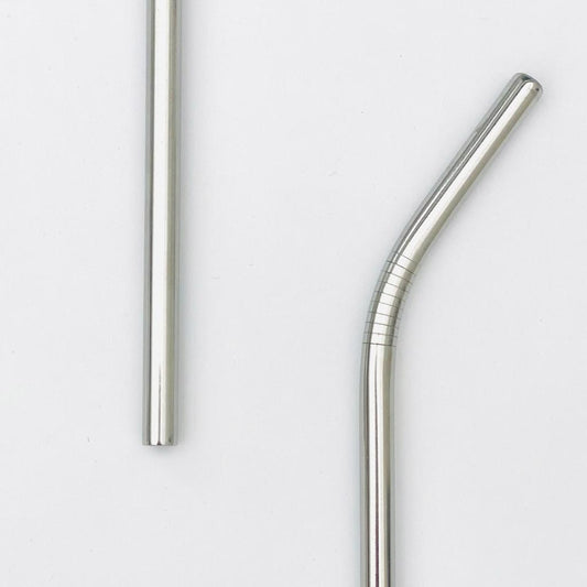 Pitillo acero inoxidable Recto/Curvo
